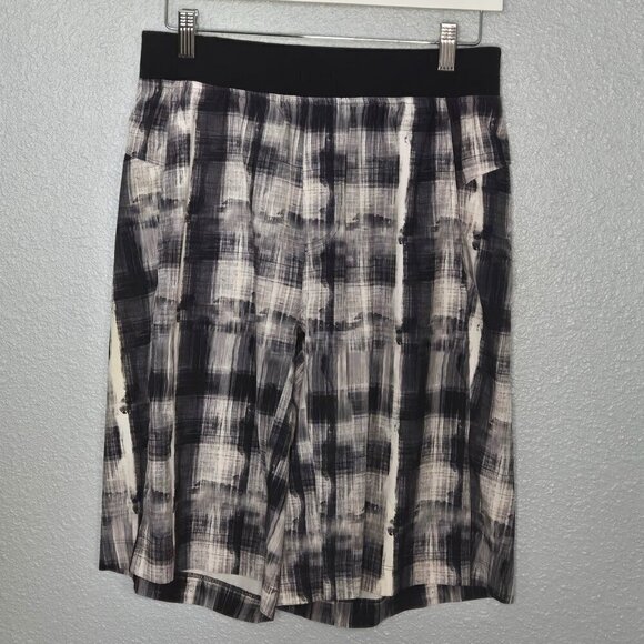 Lululemon Men's Core Short 11" - M Father Plaid White Black - Picture 1 of 4